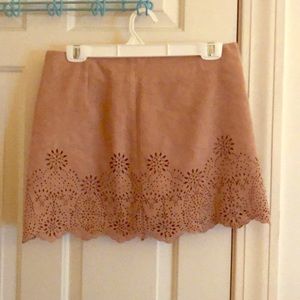 Beige miniskirt